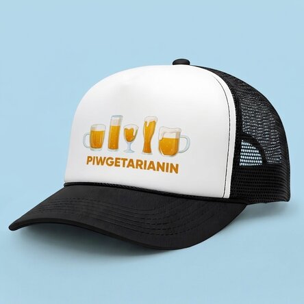 Czapka z indywidualnym napisem – Beergetarian