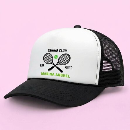 Czapka z indywidualnym napisem – Tenis