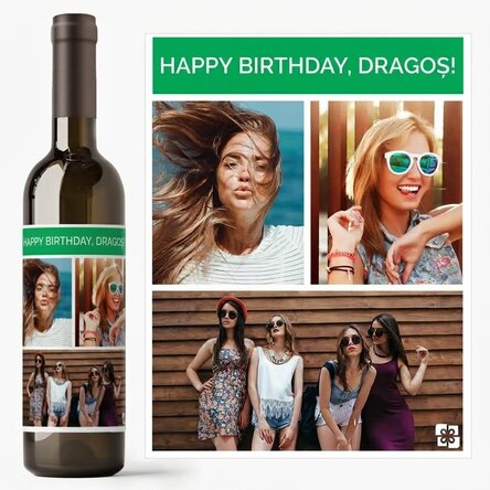 Wino z indywidualnym nadrukiem: 3 zdjęcia i tekst