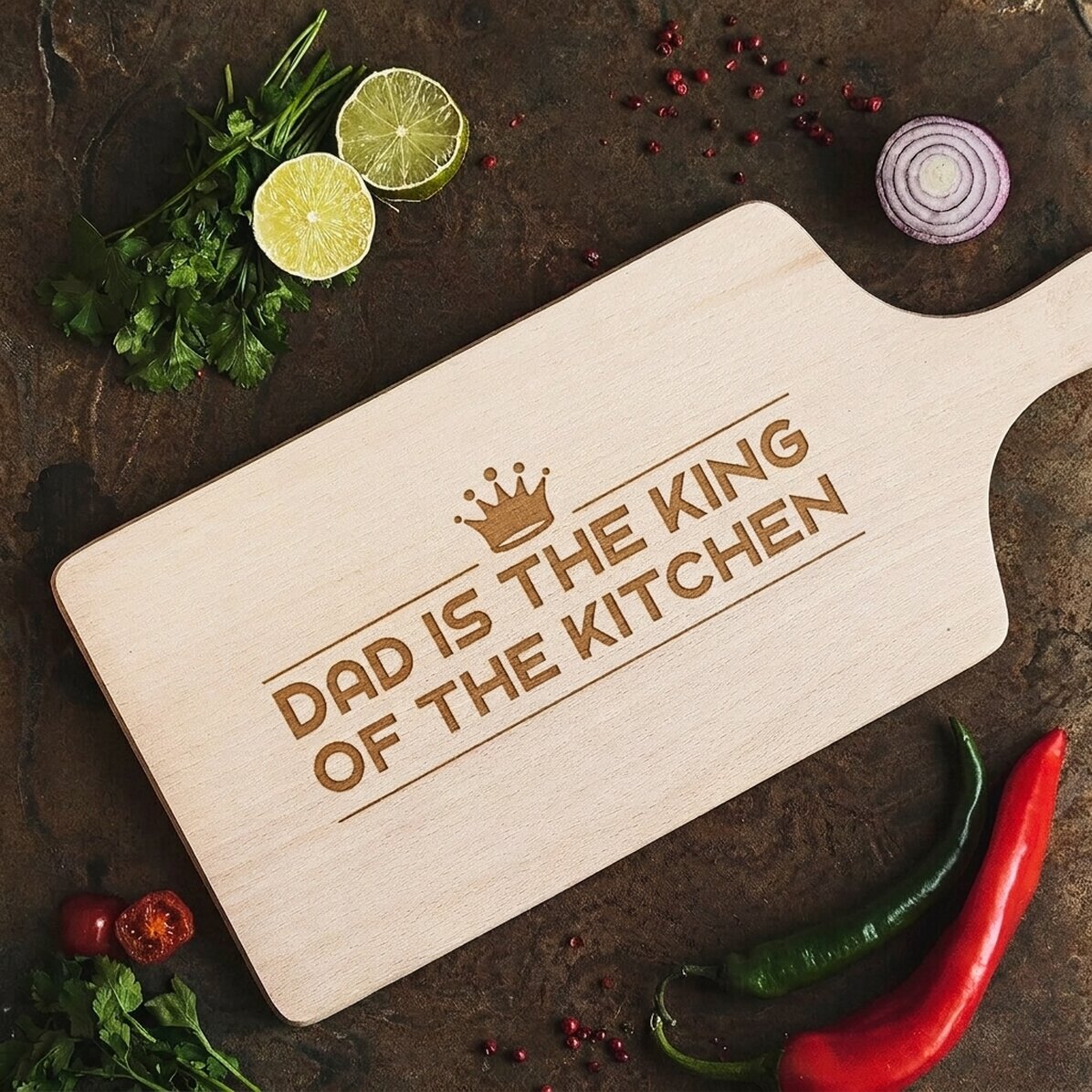 Spersonalizowana deska do krojenia – The King Of The Kitchen
