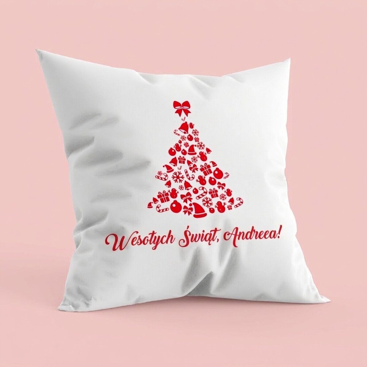 Spersonalizowana poduszka – Wesołych Świąt!