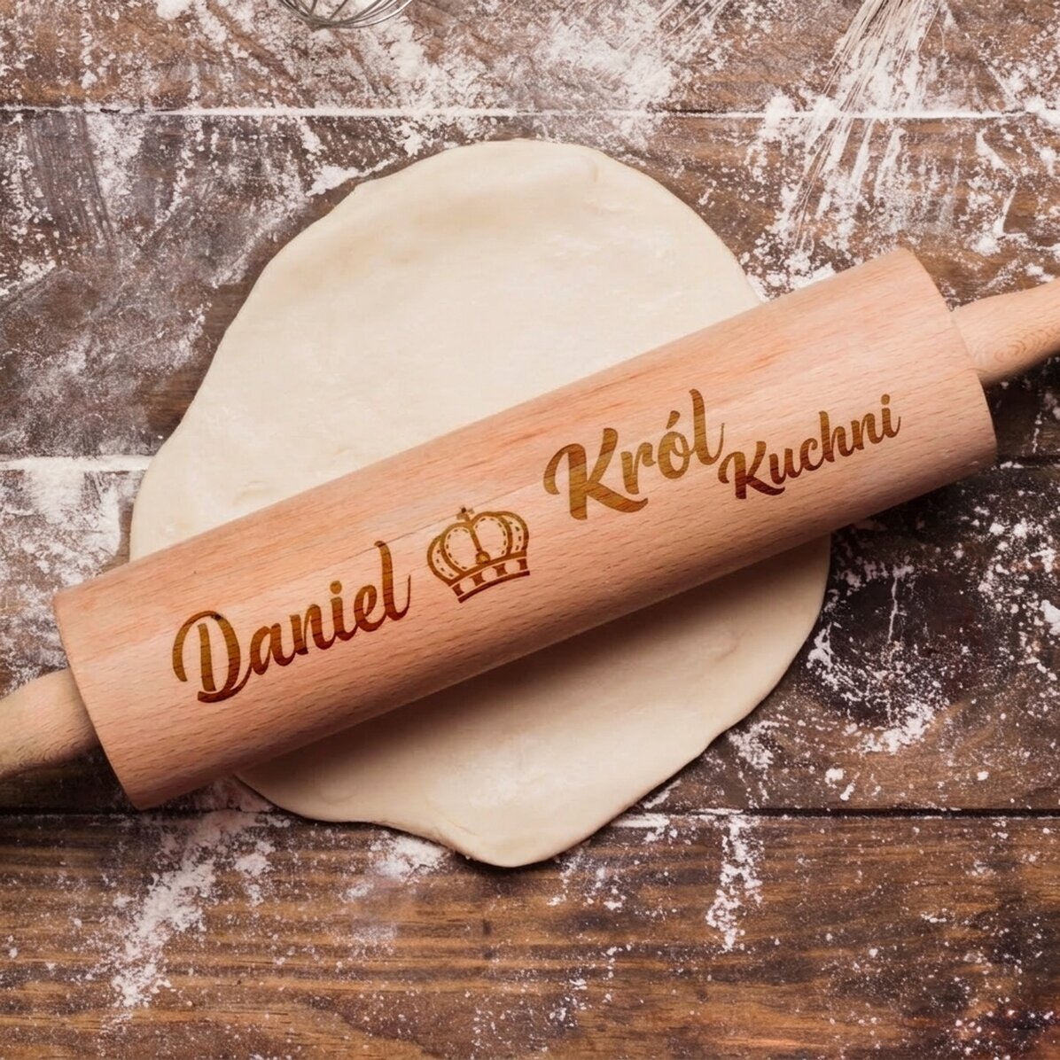 Drewniany wyciskacz do cytryn z personalizacją – King of the Kitchen