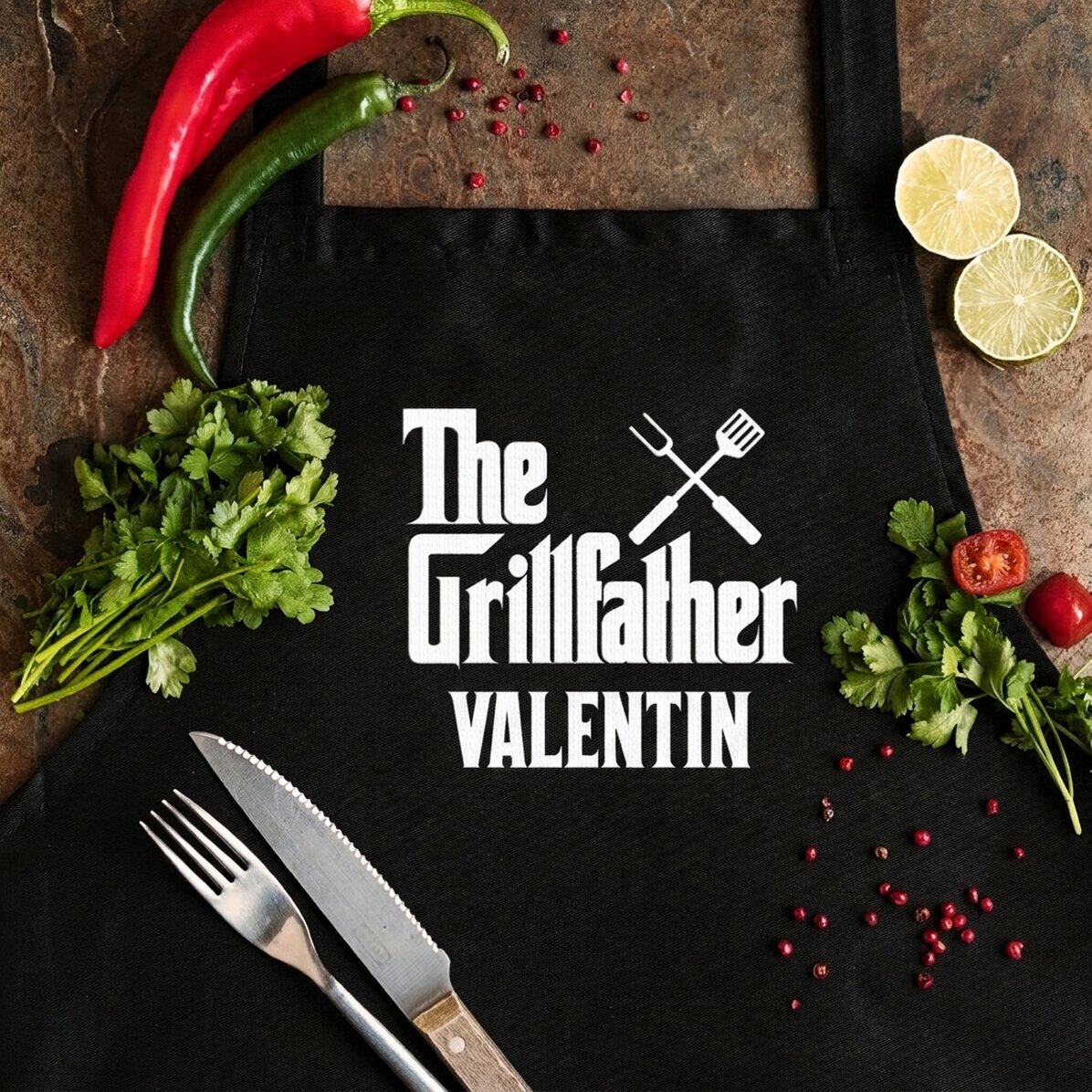 Indywidualny fartuch – The Grillfather