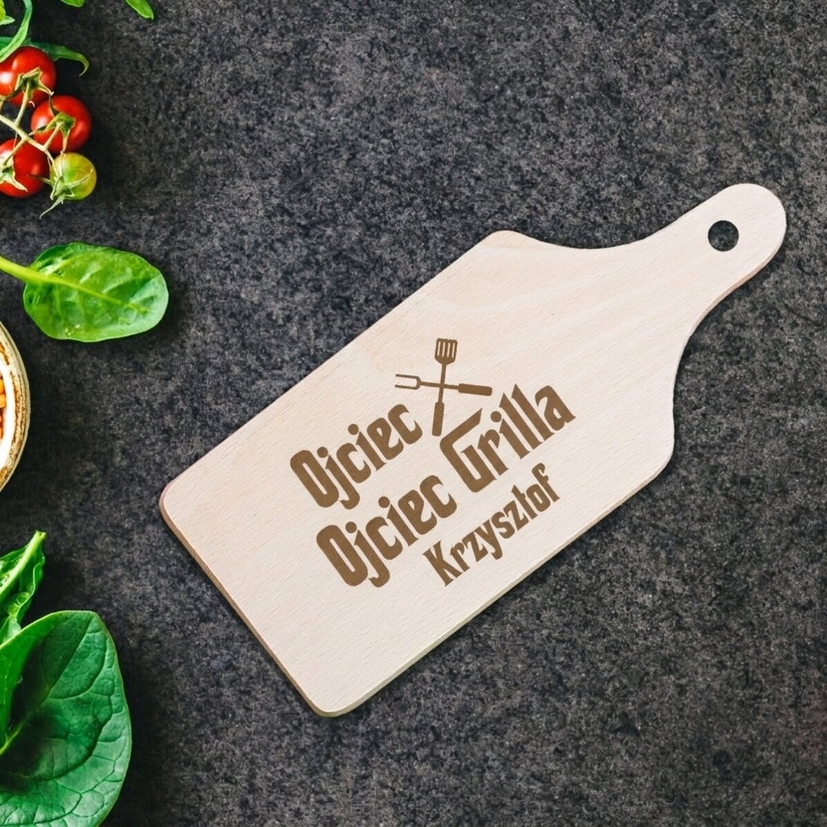 Spersonalizowana mini deska do krojenia – The Grillfather
