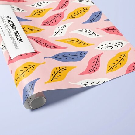 Papier do pakowania prezentów z indywidualnym napisem – Autumn