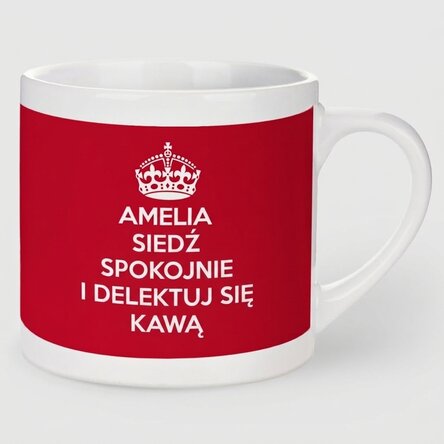 Spersonalizowany kubek do espresso – KEEP CALM AND...