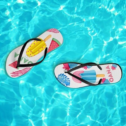 Klapki z imieniem – Tropical