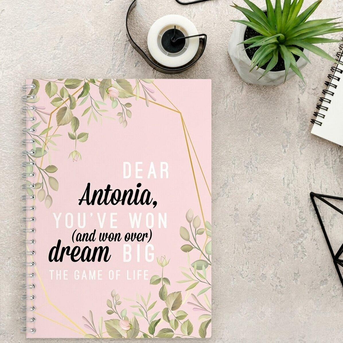 Spis z osobistym motywem kwiatowym „Dear Antonia”