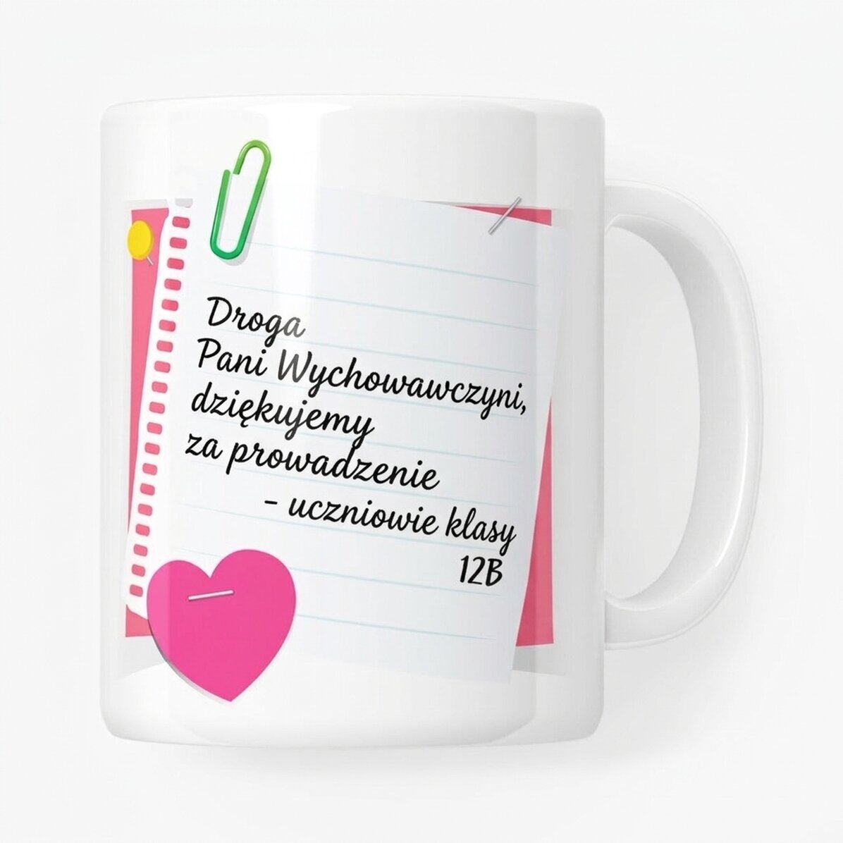 Spersonalizowany kubek z napisem – Pani wychowawczyni