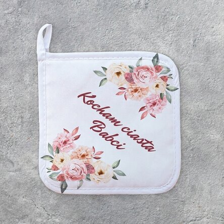 Spersonalizowana podstawka pod gorący garnek z napisem – „Grandma’s cakes”