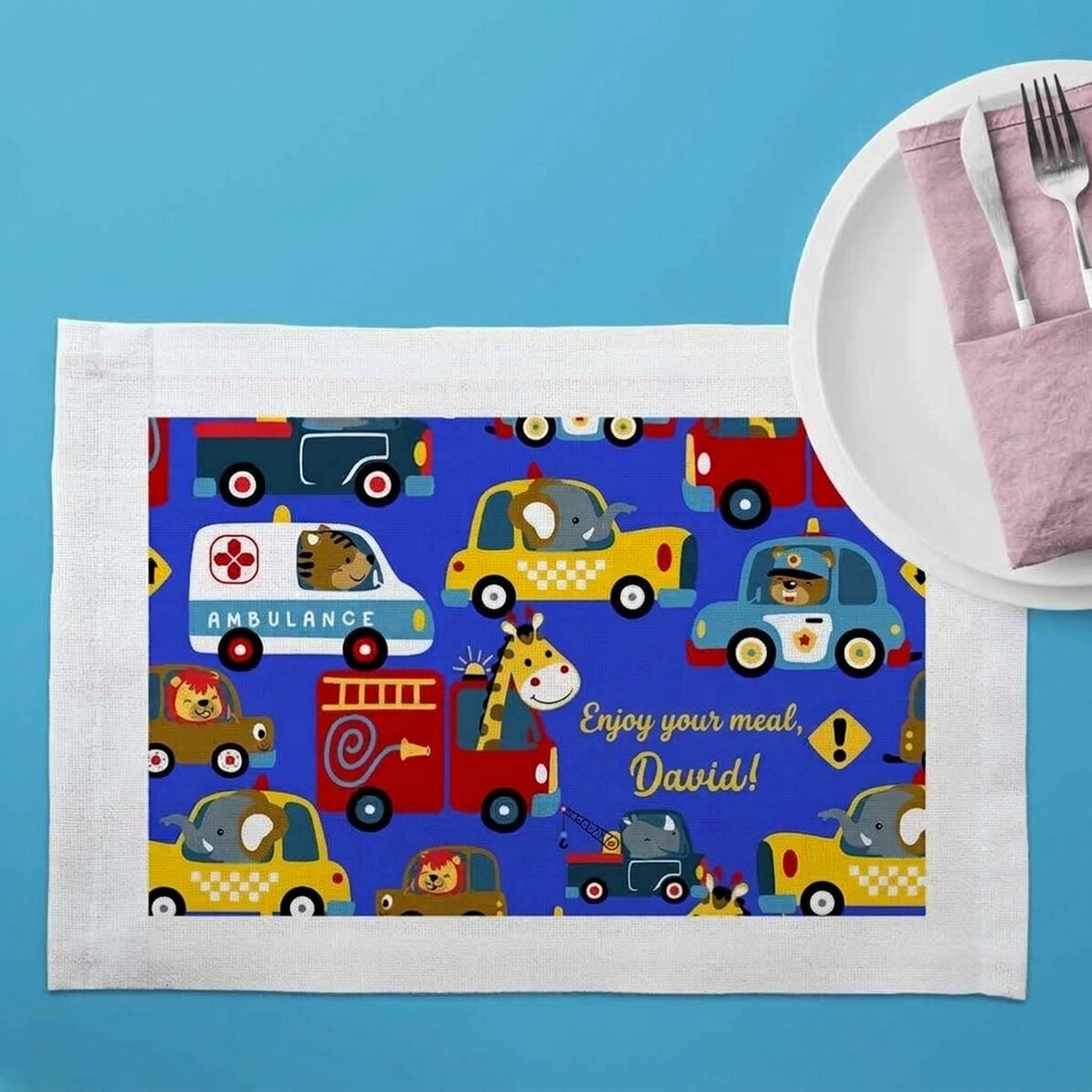 Spersonalizowany uchwyt na talerz – Cars