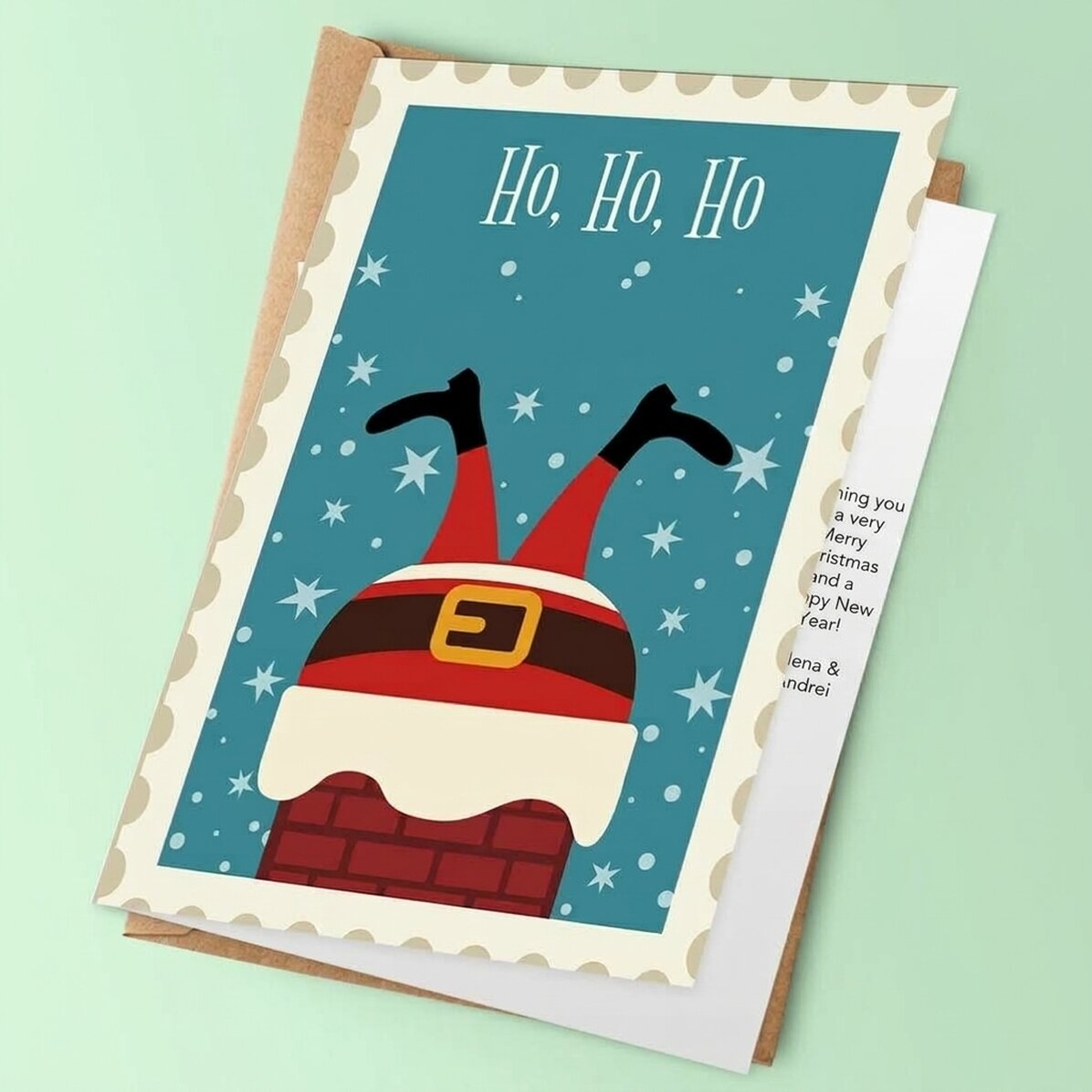 Spersonalizowana kartka z życzeniami – Ho ho ho!