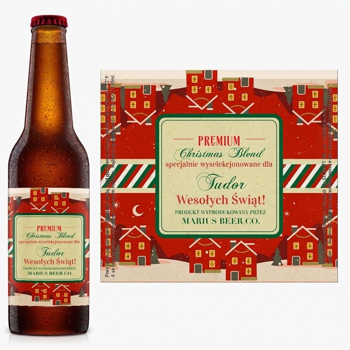 Piwo z indywidualnym nadrukiem – Vintage Christmas Blend