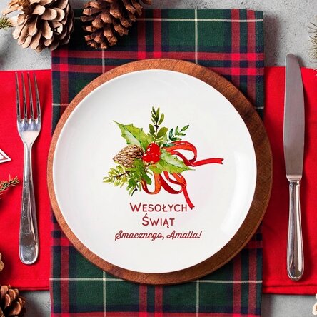 Spodek z indywidualnym napisem – Merry Christmas