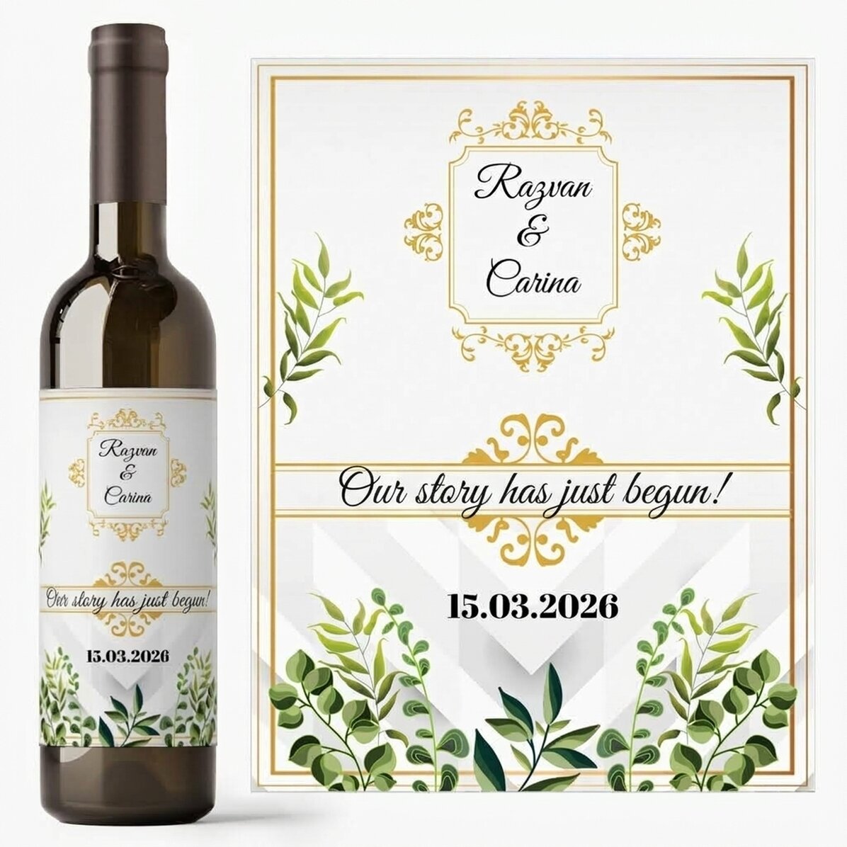 Wino z indywidualnym napisem – Nasza historia