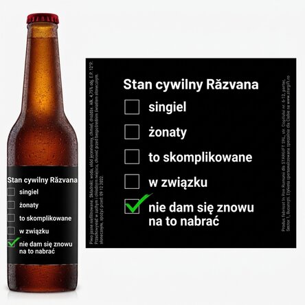 Piwo z indywidualnym nadrukiem – pojedyncze