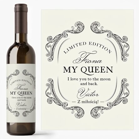 Wino z indywidualnym napisem – Antique