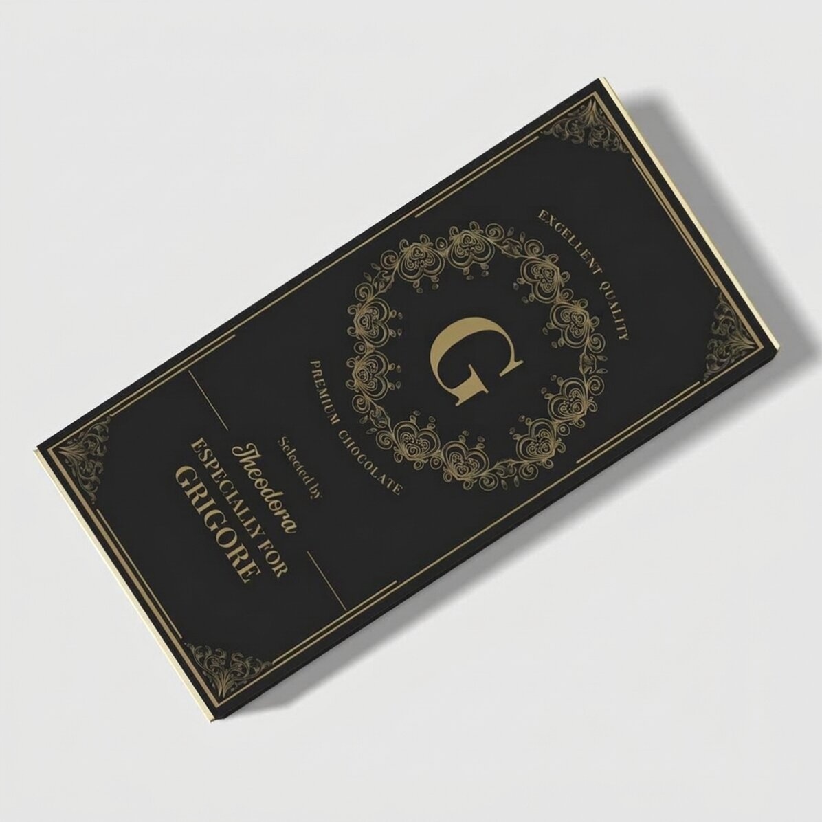 Czekolada z indywidualnym napisem – monogram
