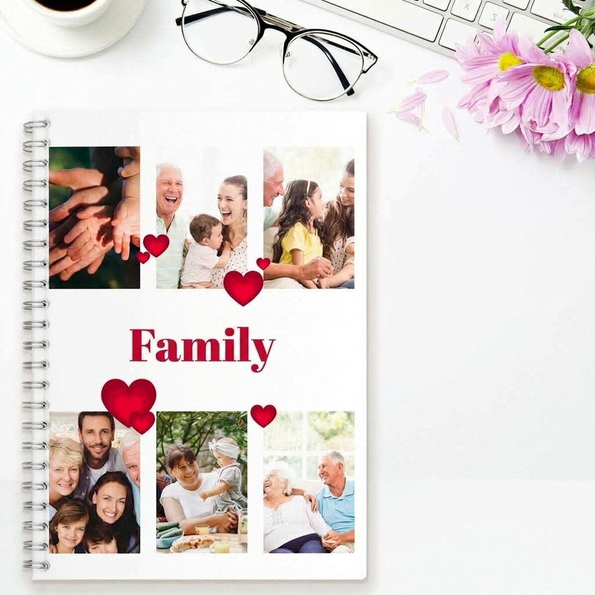 Spis z 6 zdjęciami i tekstem – Family