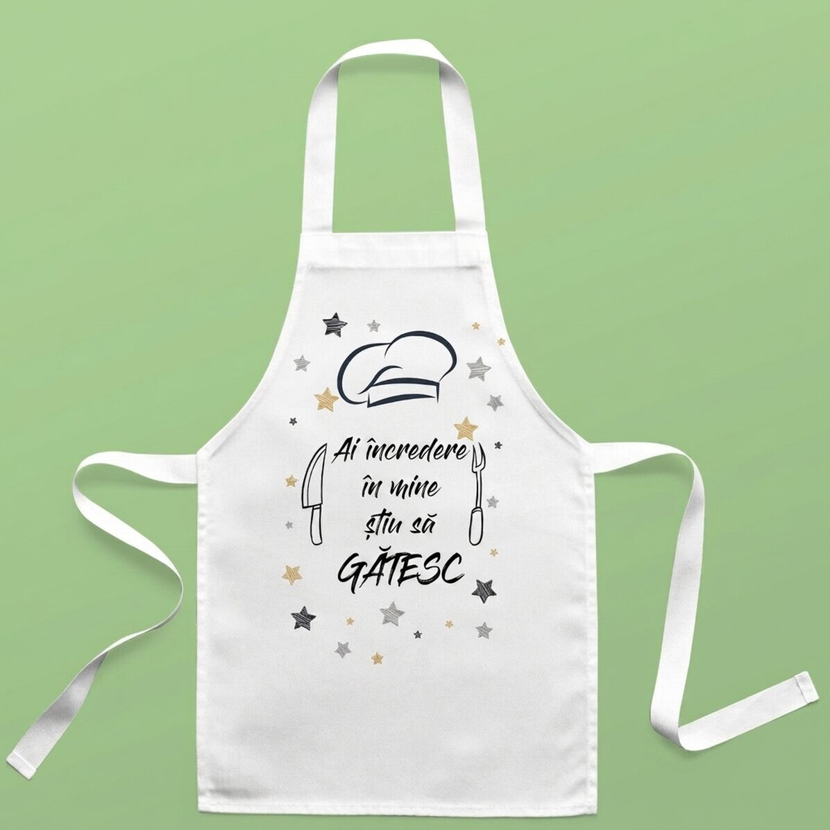 Spodnie dla dzieci z indywidualnym nadrukiem – „Trust me, I know how to cook”