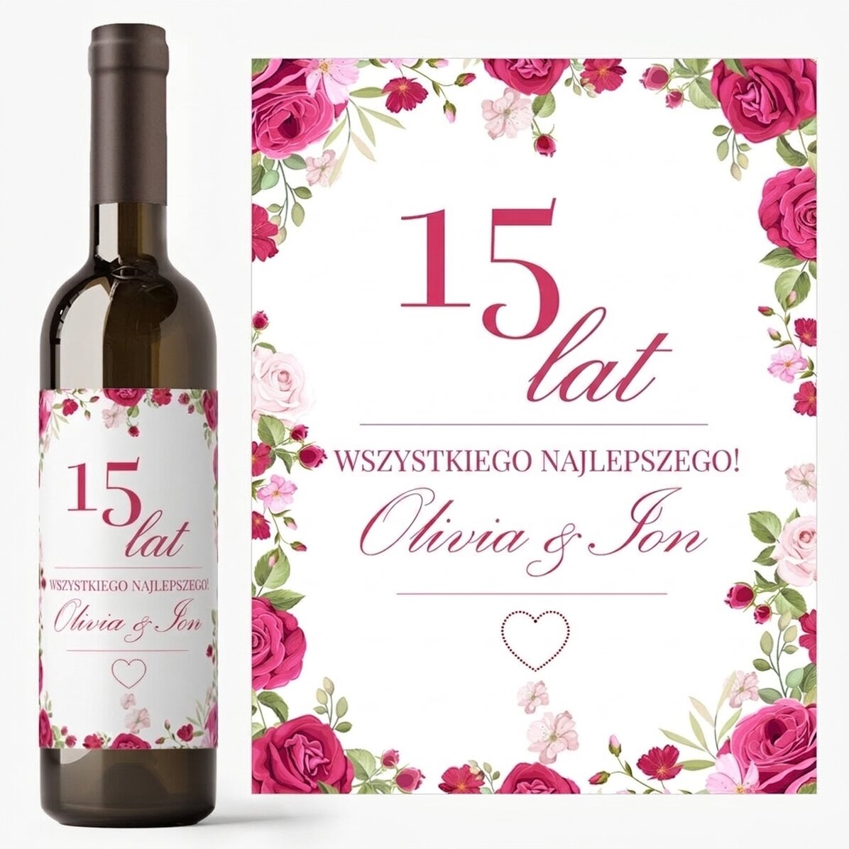 Wino z indywidualnym napisem – Razem