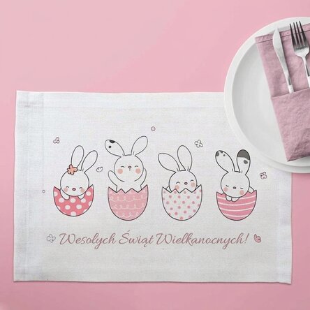 Spodek z indywidualnym nadrukiem – Happy bunnies