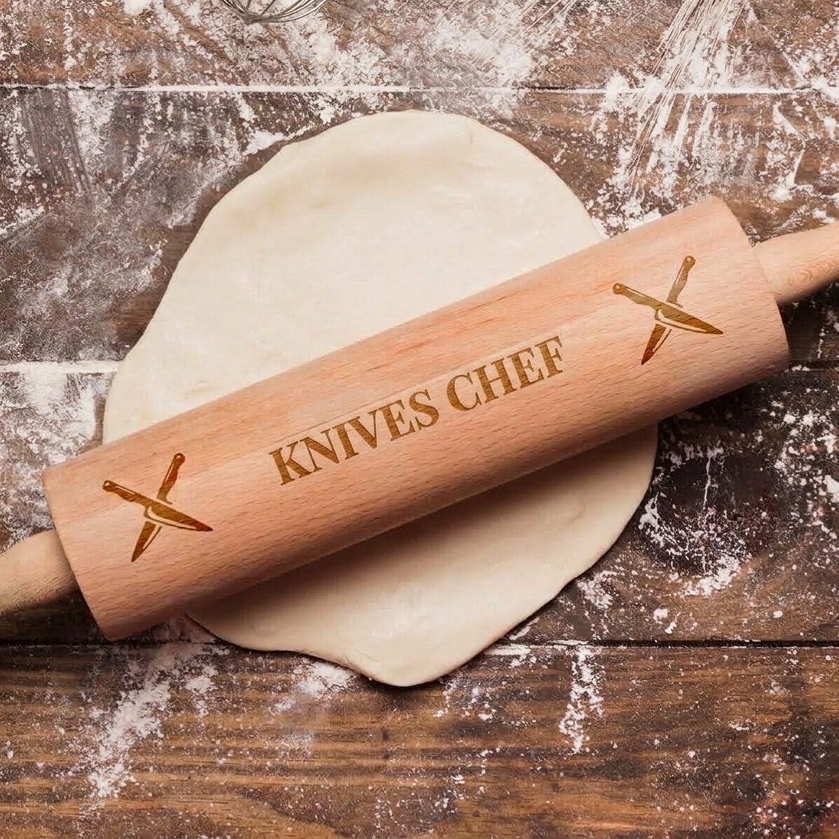 Spersonalizowany drewniany wyciskacz – Chef la cutite