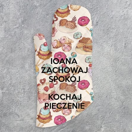 Spersonalizowana rękawica kuchenna z napisem – Keep Calm