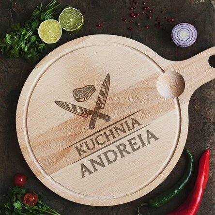 Okrągła krajalnica z personalizowanym uchwytem – Noże