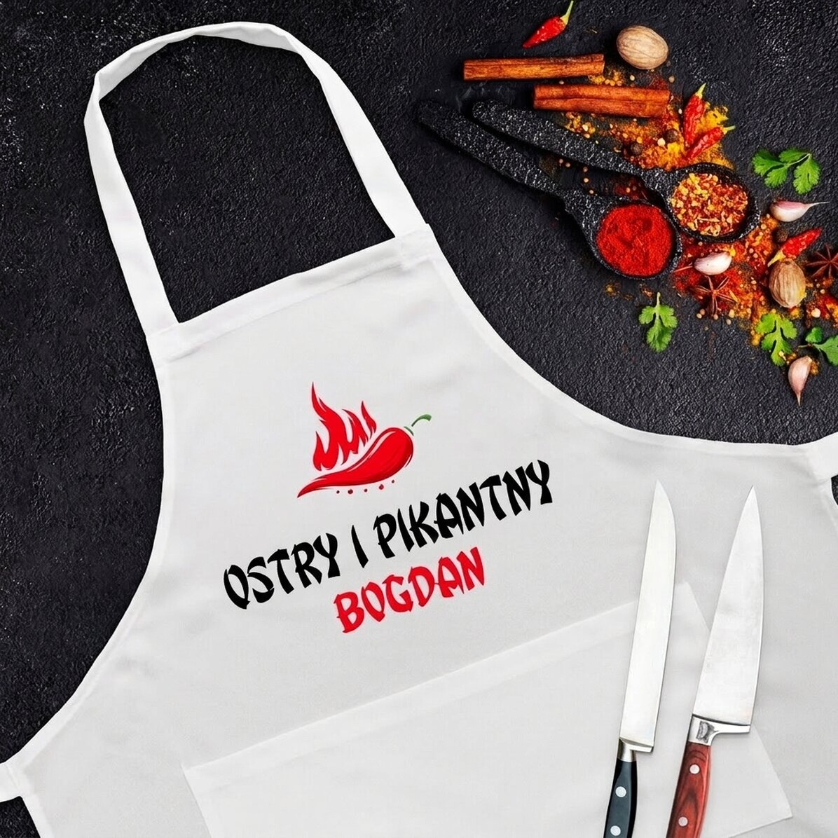 Fartuch z indywidualnym nadrukiem – Spicy