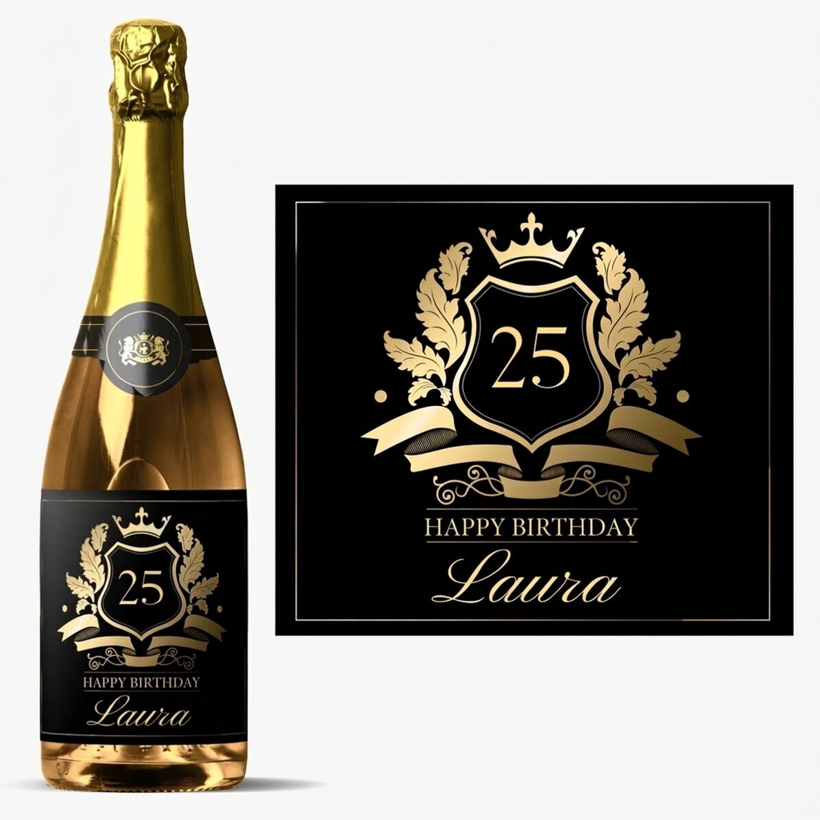 Wino musujące z indywidualnym napisem – Royalty