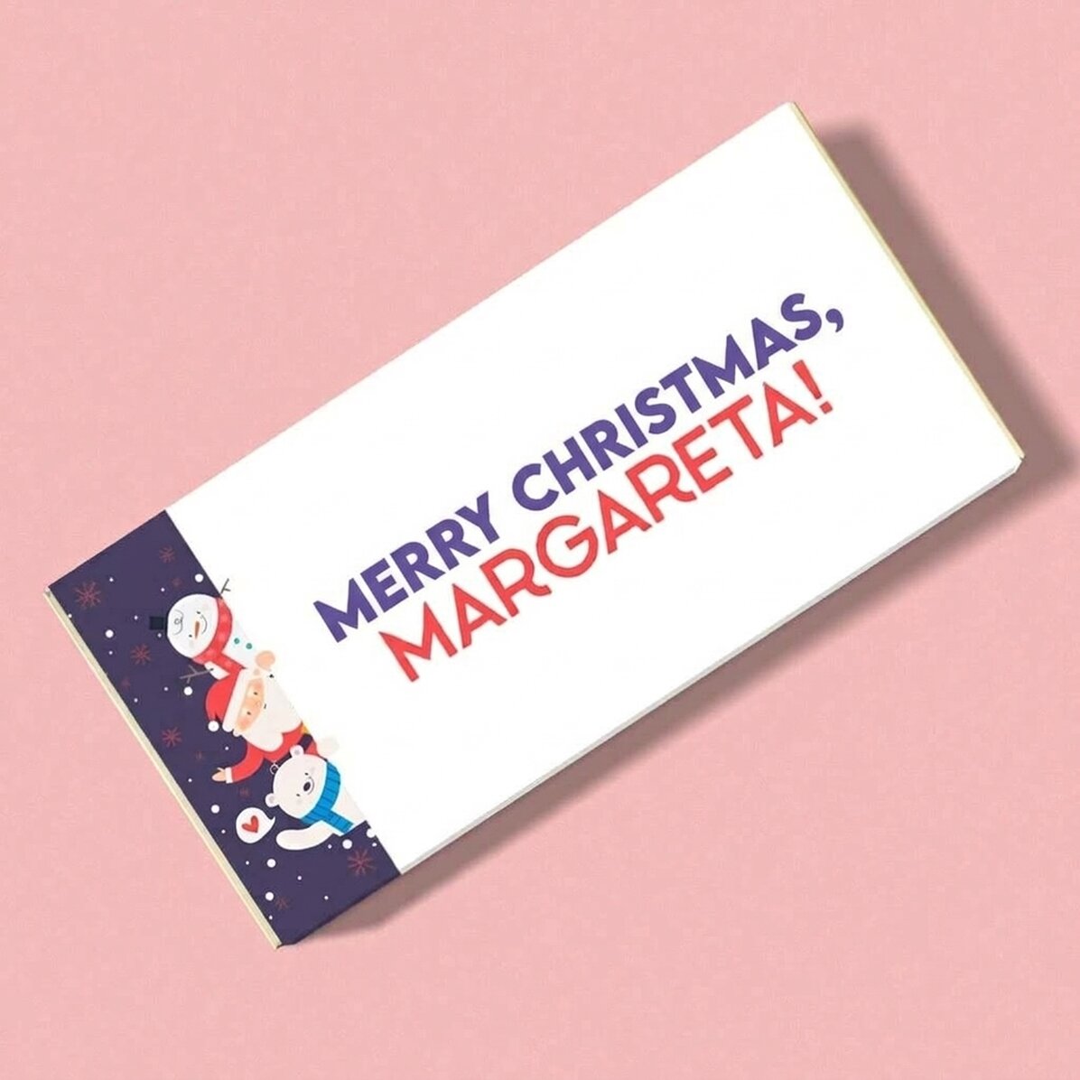 Czekolada z imieniem i dedykacją – Christmas friends
