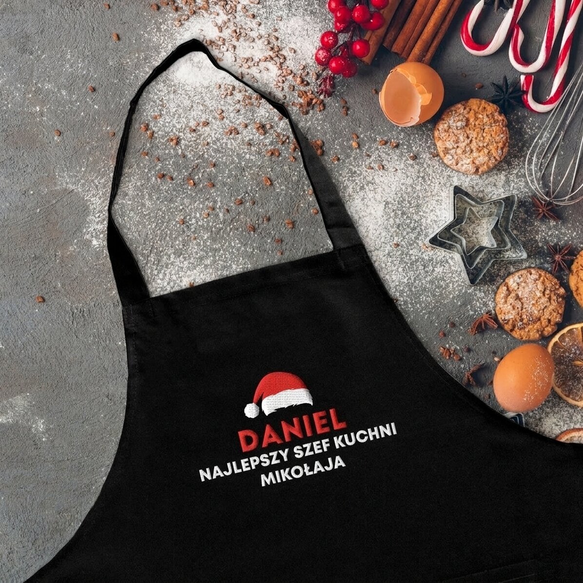 Fartuch z indywidualnym nadrukiem – Santa