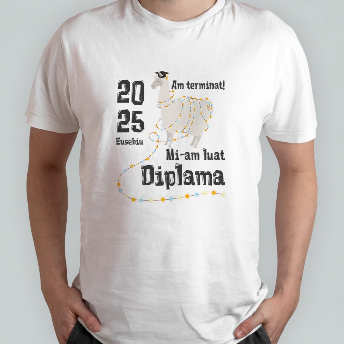 Koszulka bawełniana z indywidualnym nadrukiem – Diplama