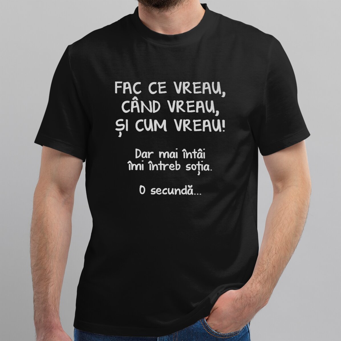Koszulka bawełniana z nadrukiem – „Robię, co chcę”