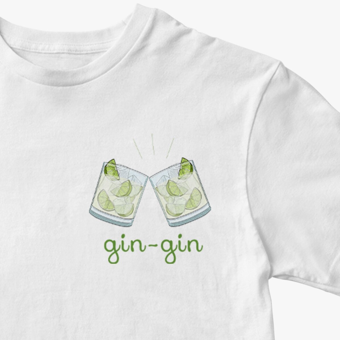 Koszulka bawełniana z nadrukiem – Gin-gin