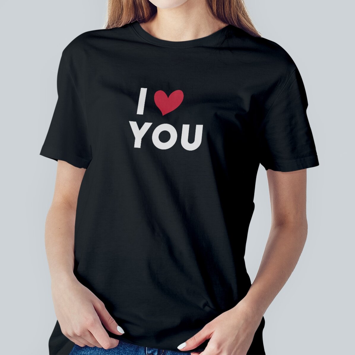 Koszulka bawełniana z nadrukiem – I love...