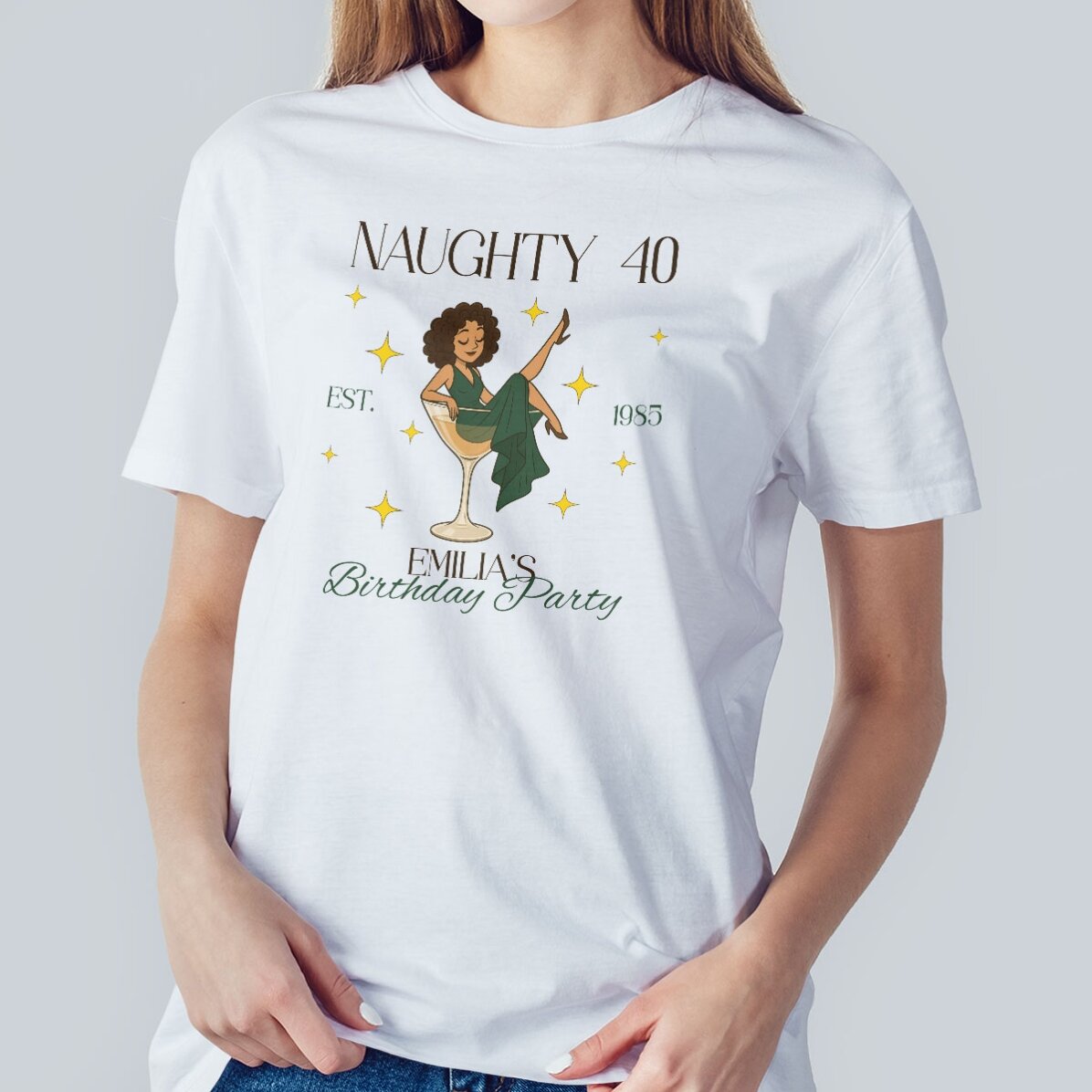 Koszulka bawełniana z nadrukiem – Naughty