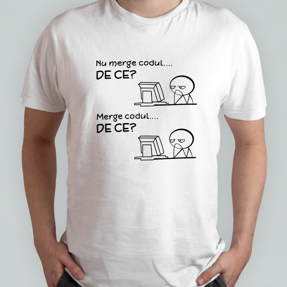 Custom cotton T-shirt with text - The code does not work