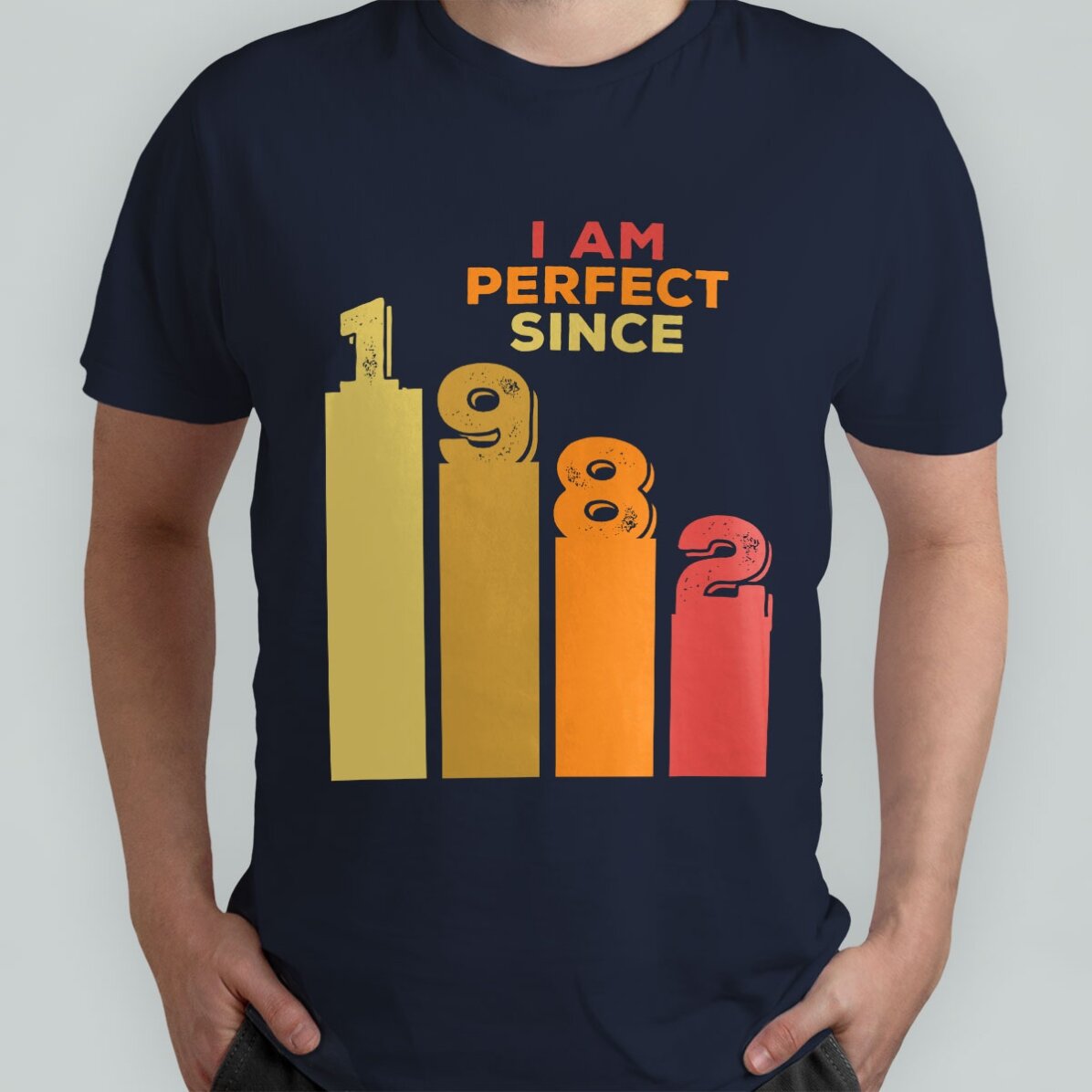 Custom cotton T-shirt with text - Perfect since