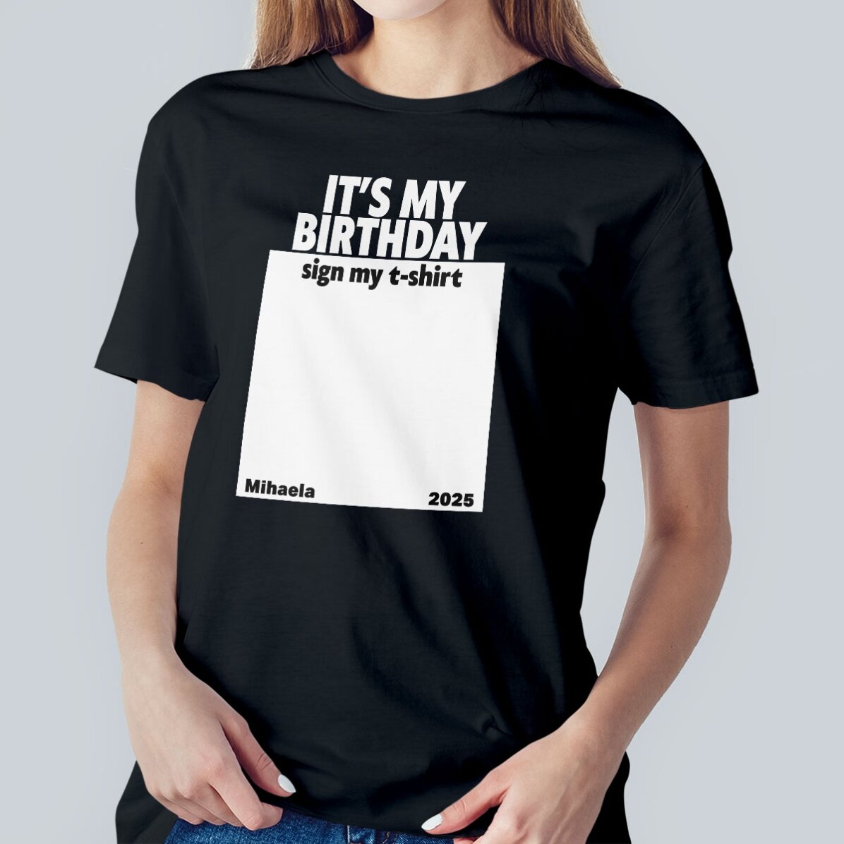 Koszulka bawełniana z indywidualnym nadrukiem – Sign my shirt
