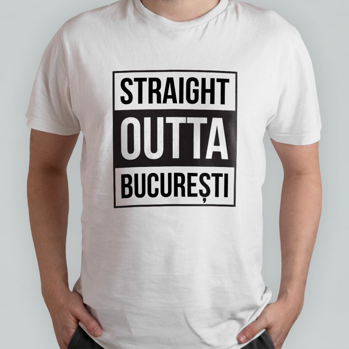 Koszulka bawełniana z nadrukiem – Straight outta