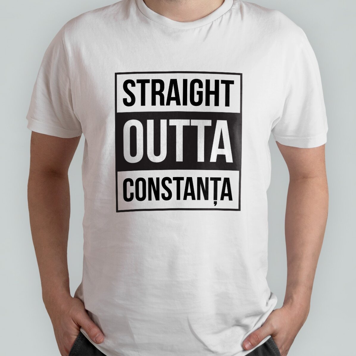Koszulka bawełniana z nadrukiem – Straight outta