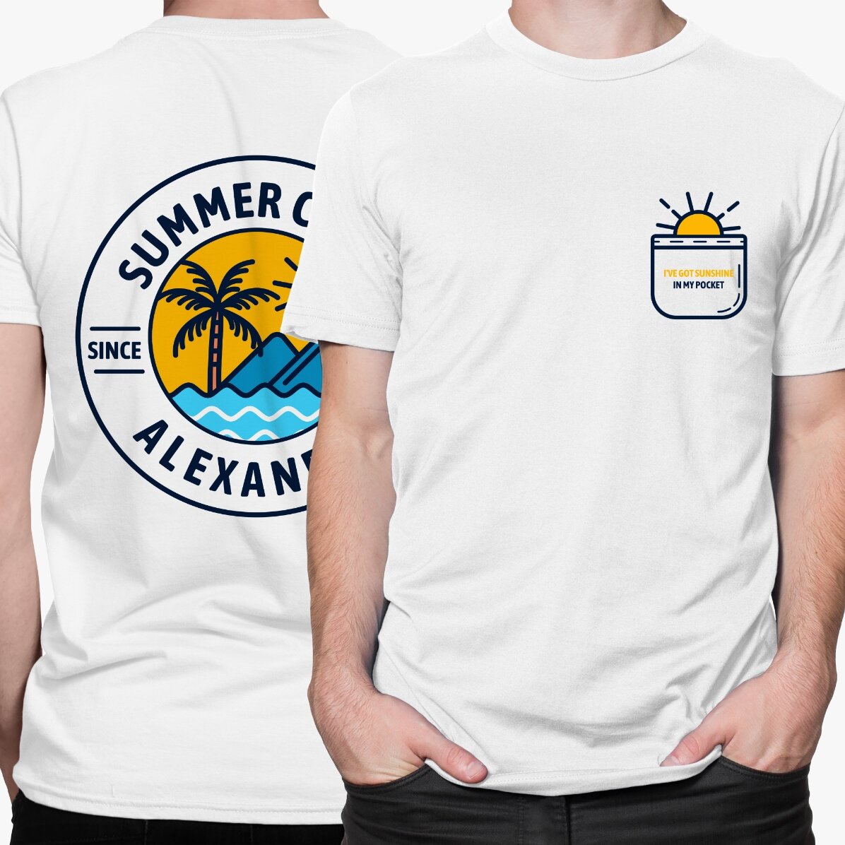 Bawełniana koszulka z nadrukiem – Summer child