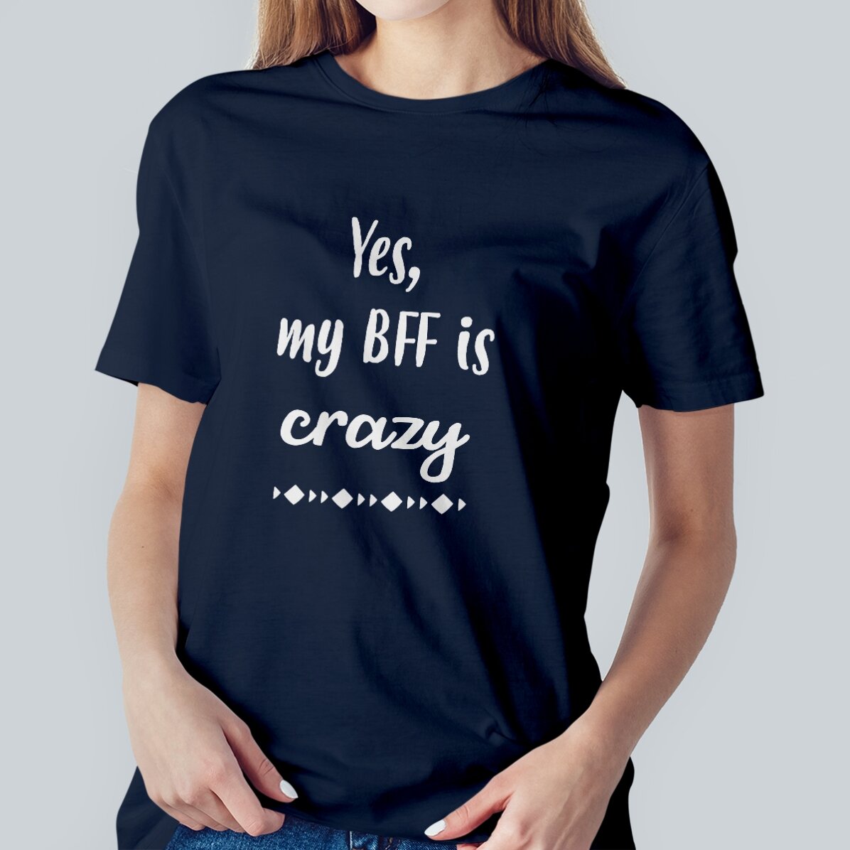 Koszulka z indywidualnym nadrukiem – Crazy BFF