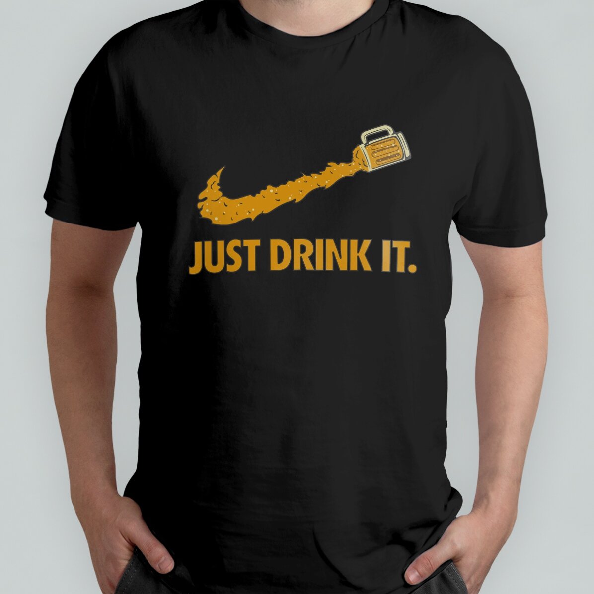 Koszulka z indywidualnym nadrukiem – Just drink it