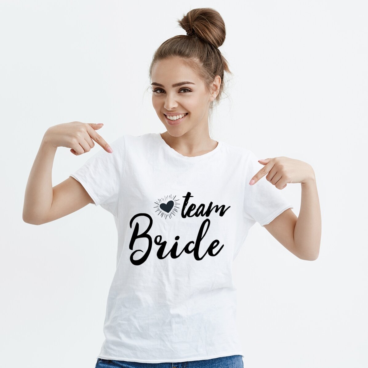 Koszulka z indywidualnym nadrukiem – Team Bride