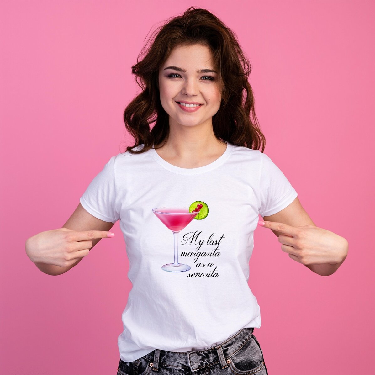 Personalised cotton T-shirt for the bride-to-be - Margarita