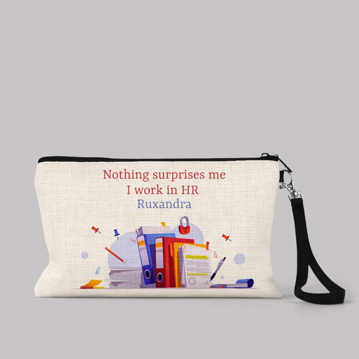 Personalised accessory kit with text - HR