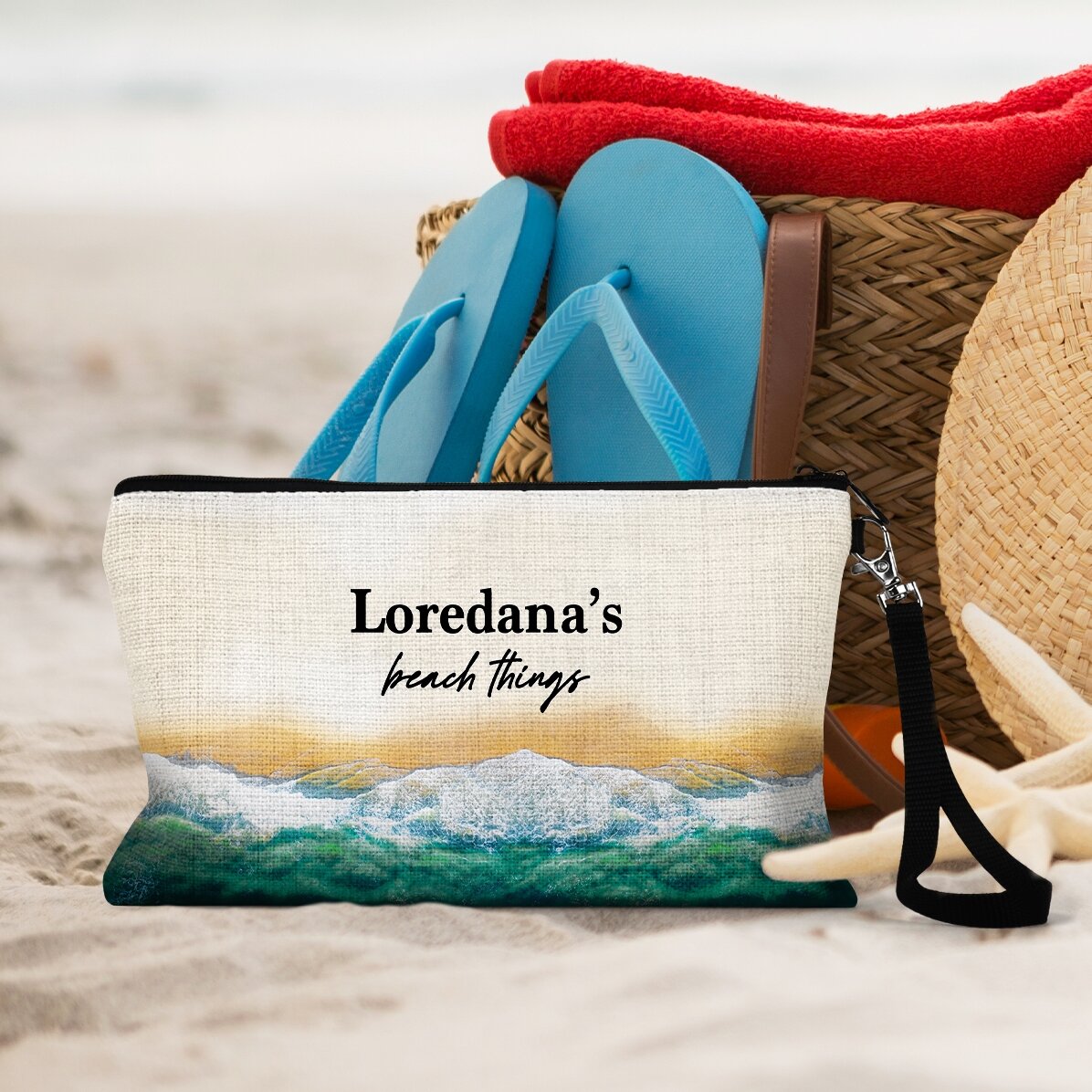 Personalised accessory kit with text - Beach stuff